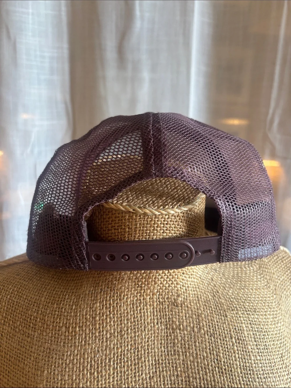 Giddy Up Embroidered Trucker Hat - Brown & Cream - Picture 3 of 7